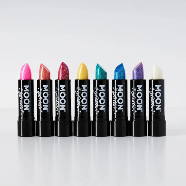Moon Glitter Iridescent Glitter Lipstick Pink 4.2g van Moon Creations koop je bij Partywinkel