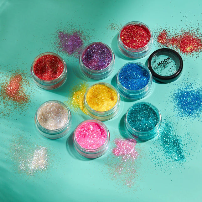 Moon Glitter Iridescent Glitter Shakers Orange 5g van Moon Creations koop je bij Partywinkel