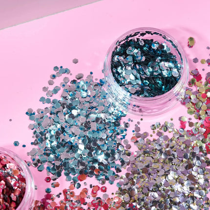 Moon Glitter Mystic Bio Chunky Glitter Glacier 3g van Moon Creations koop je bij Partywinkel