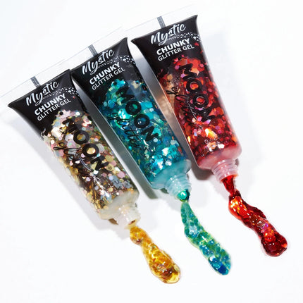 Moon Glitter Mystic Chunky Glitter Gel Chardonnay 12ml van Moon Creations koop je bij Partywinkel