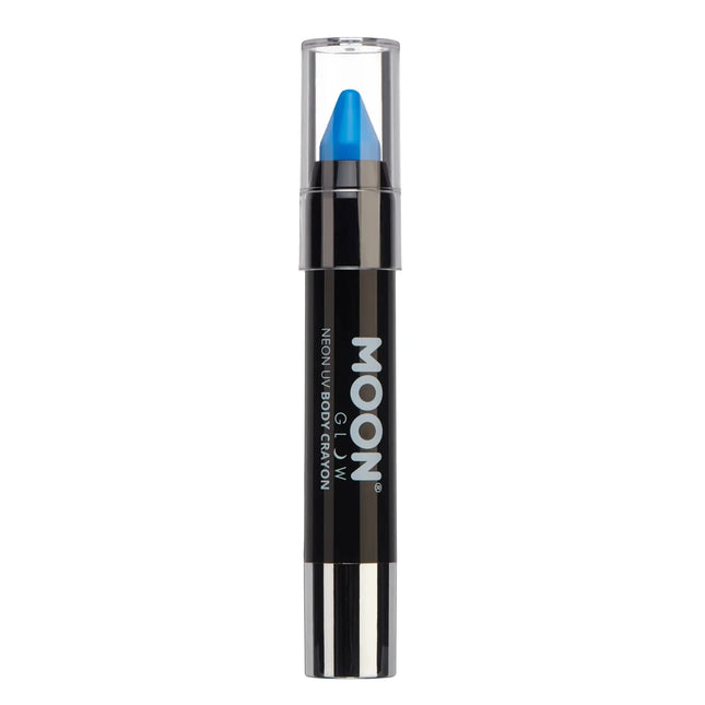 Moon Glow Intense Neon UV Body Crayons Intense Blue 3.2g van Moon Creations koop je bij Partywinkel