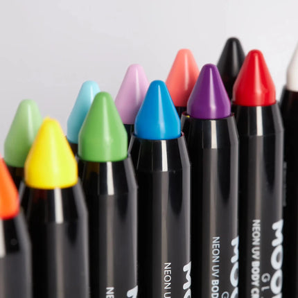 Moon Glow Intense Neon UV Body Crayons Intense Orange 3.2g van Moon Creations koop je bij Partywinkel