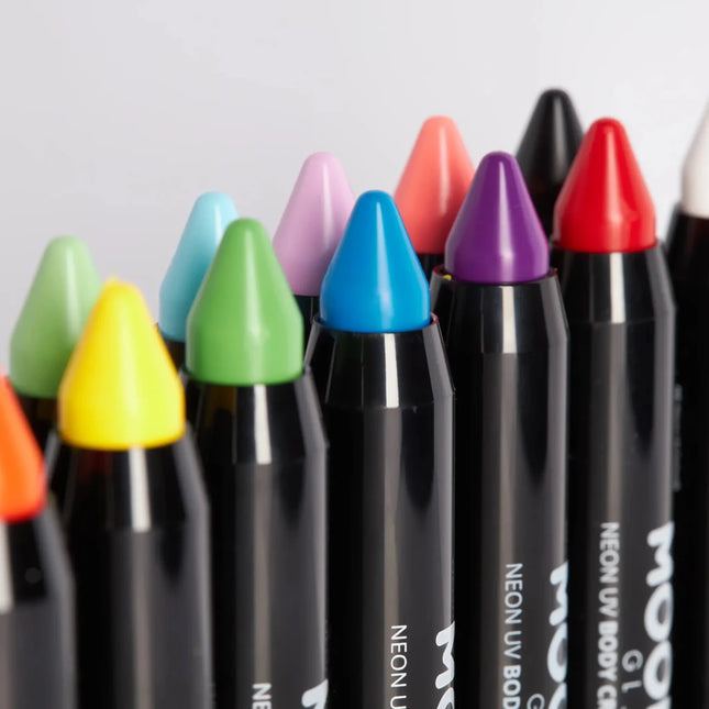 Moon Glow Intense Neon UV Body Crayons Intense Orange 3.2g van Moon Creations koop je bij Partywinkel
