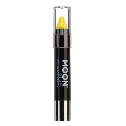 Moon Glow Intense Neon UV Body Crayons Intense Yellow 3.2g van Moon Creations koop je bij Partywinkel