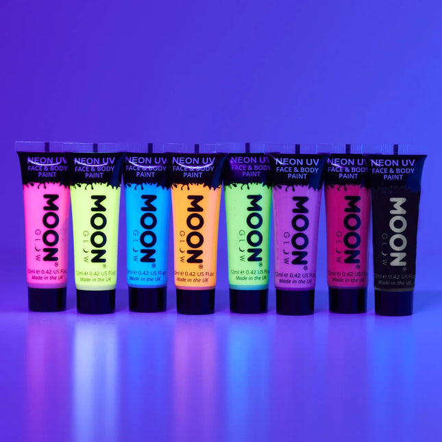 Moon Glow Intense Neon UV Face Paint Intense Pink 12ml van Moon Creations koop je bij Partywinkel