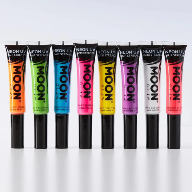 Moon Glow Neon UV Hair Streaks Intense Green 15ml van Moon Creations koop je bij Partywinkel