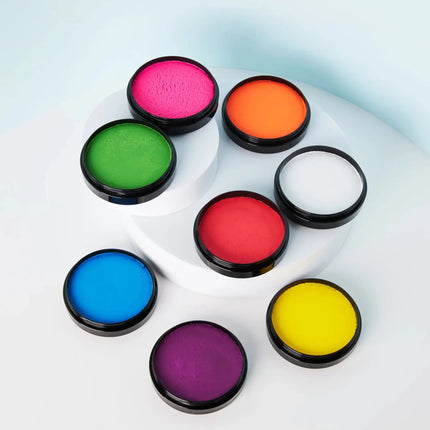 Moon Glow Neon UV Pro Face Paint Cake Pots White 36g van Moon Creations koop je bij Partywinkel