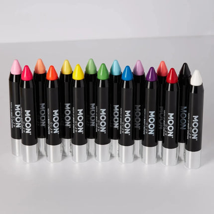 Moon Glow Pastel Neon UV Body Crayons Black 3.2g van Moon Creations koop je bij Partywinkel