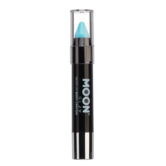 Moon Glow Pastel Neon UV Body Crayons Pastel Blue 3.2g van Moon Creations koop je bij Partywinkel