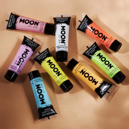 Moon Glow Pastel Neon UV Face Paint Pastel Blue 12ml van Moon Creations koop je bij Partywinkel