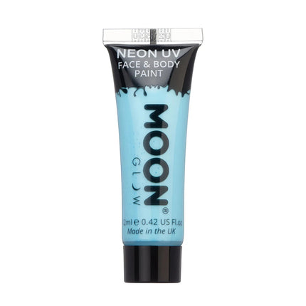 Moon Glow Pastel Neon UV Face Paint Pastel Blue 12ml van Moon Creations koop je bij Partywinkel