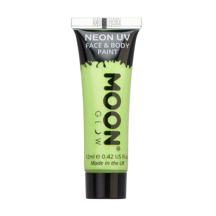 Moon Glow Pastel Neon UV Face Paint Pastel Green 12ml van Moon Creations koop je bij Partywinkel