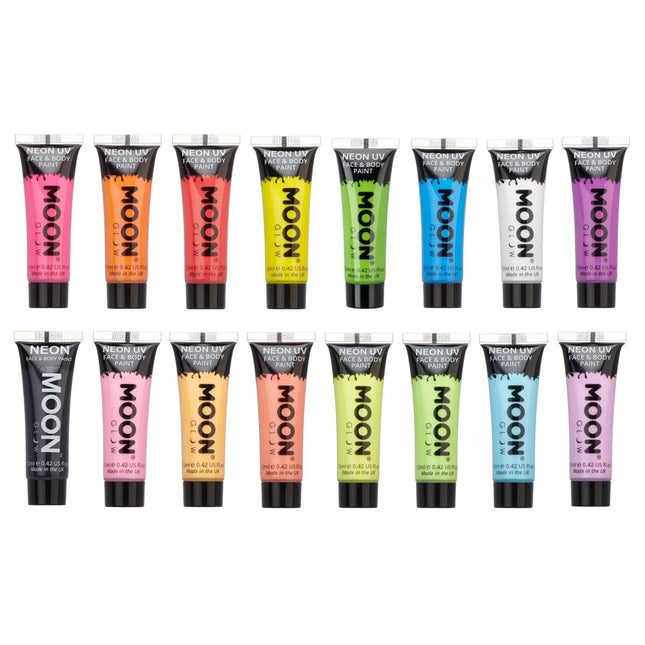 Moon Glow Pastel Neon UV Face Paint Pastel Lilac 12ml van Moon Creations koop je bij Partywinkel