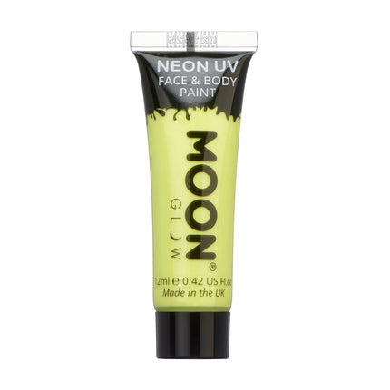 Moon Glow Pastel Neon UV Face Paint Pastel Yellow 12ml van Moon Creations koop je bij Partywinkel