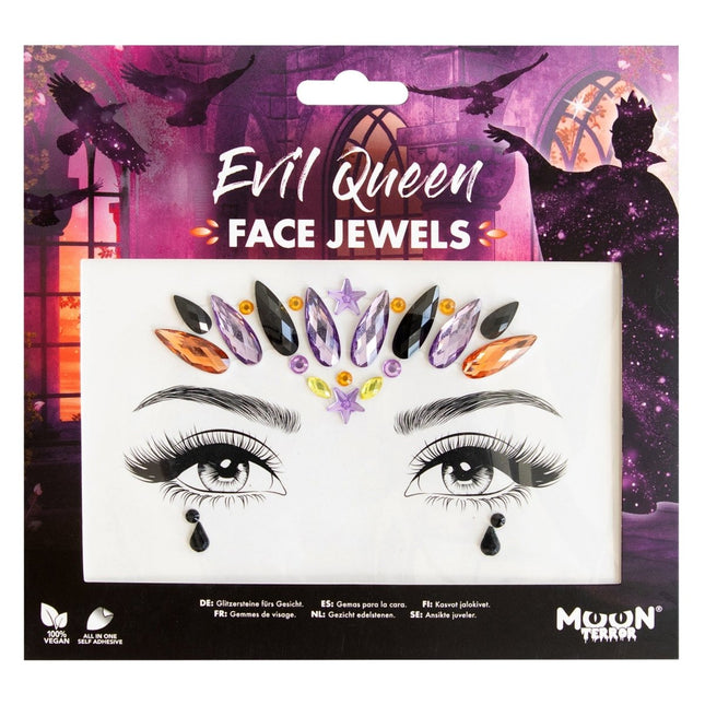 Moon Terror Halloween Face Jewels Evil Queen van Moon Creations koop je bij Partywinkel