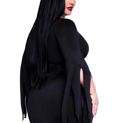 Morticia Jurk Zwart Dames Immortal Beauty Leg Avenue van Leg Avenue koop je bij Partywinkel