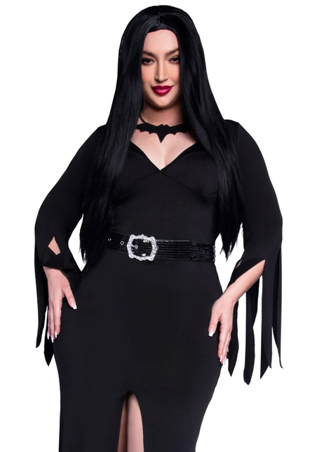 Morticia Jurk Zwart Dames Immortal Beauty Leg Avenue van Leg Avenue koop je bij Partywinkel