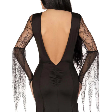 Morticia Jurk Zwart Dames Leg Avenue van Leg Avenue koop je bij Partywinkel