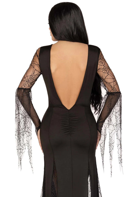 Morticia Jurk Zwart Dames Leg Avenue van Leg Avenue koop je bij Partywinkel