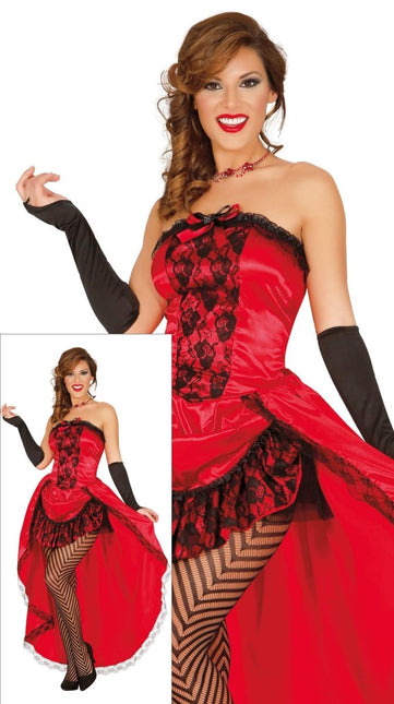 Moulin Rouge Jurk Rood van Fiestas Guirca koop je bij Partywinkel