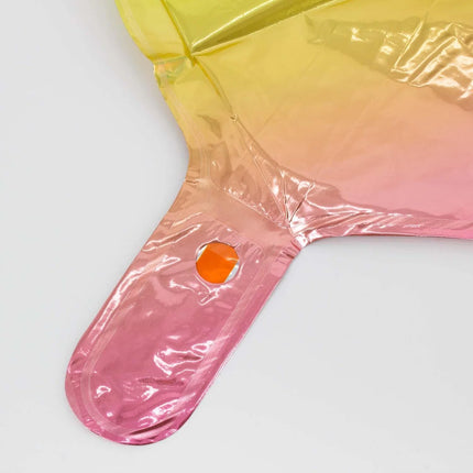 1-Year-Old Number Balloon, Rainbow, Empty, 85 cm