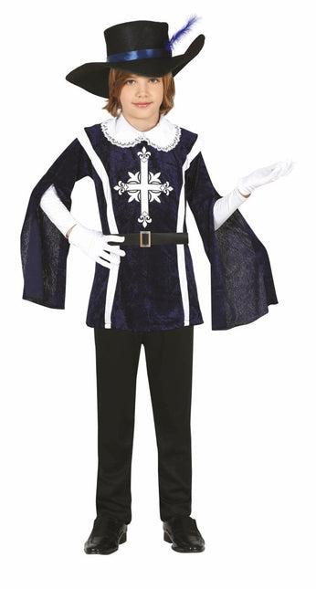 Musketier Kostuum Jongen Blauw van Fiestas Guirca koop je bij Partywinkel