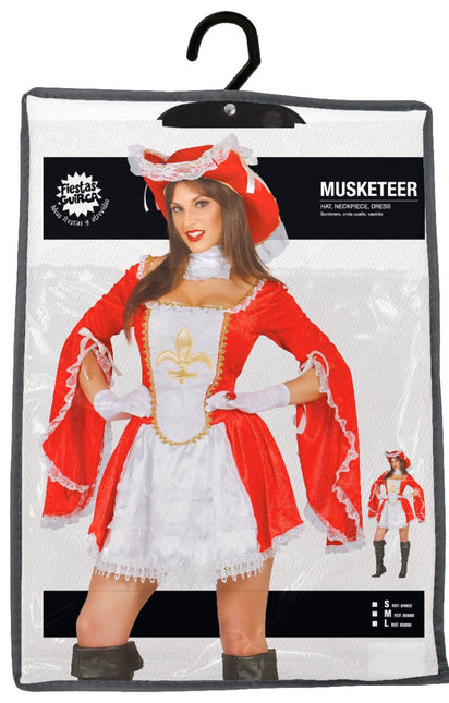 Musketier Kostuum Rood Wit van Fiestas Guirca koop je bij Partywinkel