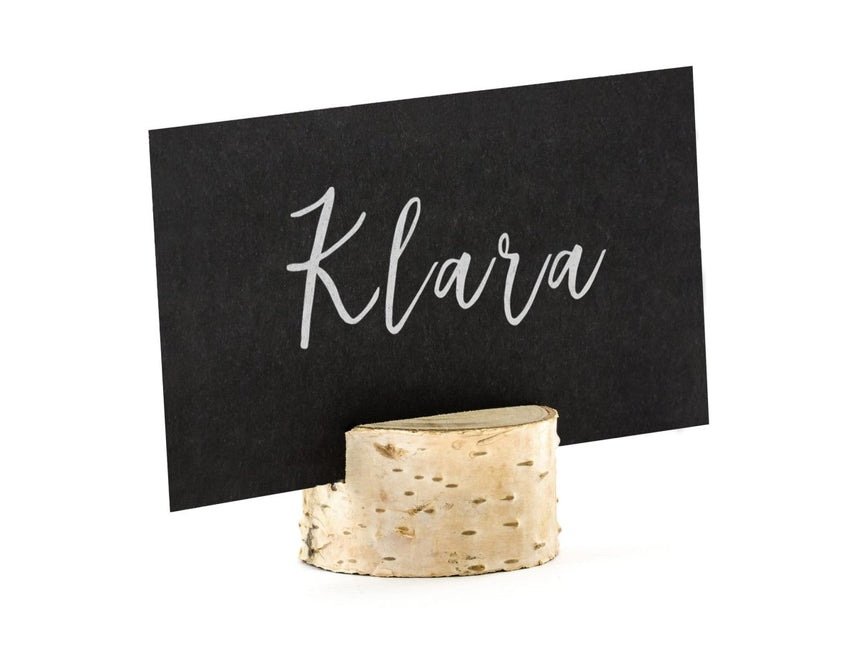 Naamkaarthouders Hout 4cm 10st van Partydeco koop je bij Partywinkel