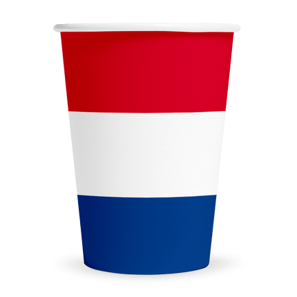 Nederland Bekers Rood Wit Blauw 210ml 8st van WeFiesta koop je bij Partywinkel