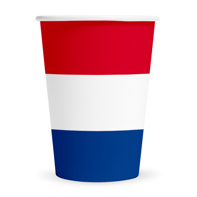 Nederland Bekers Rood Wit Blauw 210ml 8st van WeFiesta koop je bij Partywinkel