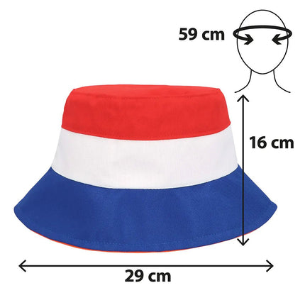 Nederland Bucket Hat 59cm van Boland koop je bij Partywinkel