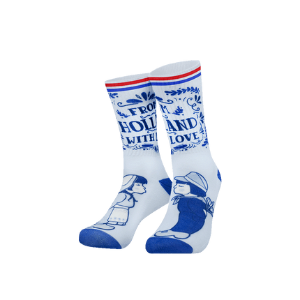 Nederland Sokken Blauw Wit One Size van Paper Dreams koop je bij Partywinkel
