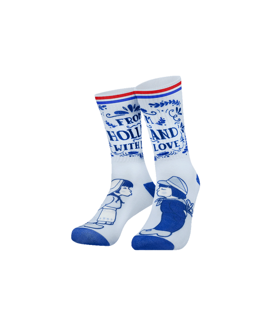 Nederland Sokken Blauw Wit One Size van Paper Dreams koop je bij Partywinkel
