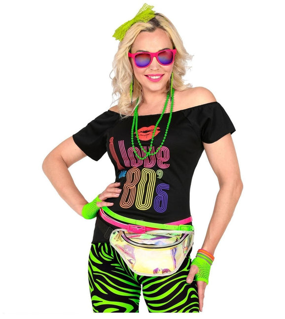 Neon 80S Accessoireset Groen 5 delig van Widmann koop je bij Partywinkel