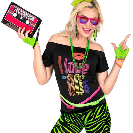 Neon 80S Accessoireset Groen 5 delig van Widmann koop je bij Partywinkel