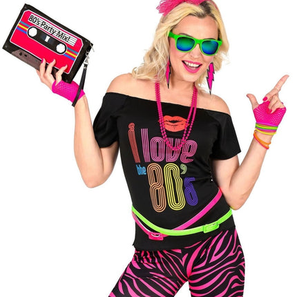 Neon 80S Accessoireset Roze 5 delig van Widmann koop je bij Partywinkel