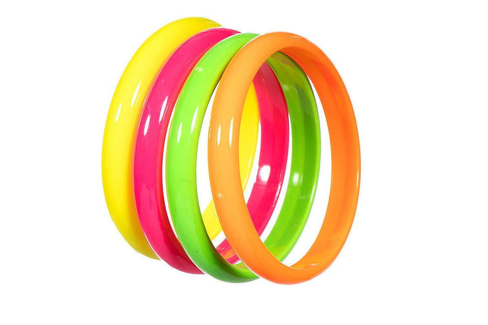 Neon 80S Armband Dames 4st van Wilbers & Wilbers koop je bij Partywinkel