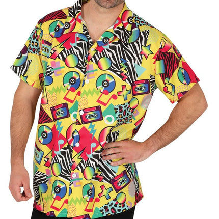 Neon 80S Blouse Heren van Fiestas Guirca koop je bij Partywinkel
