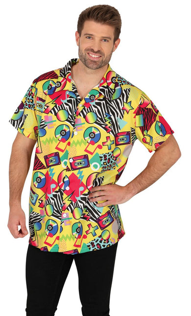 Neon 80S Blouse Heren van Fiestas Guirca koop je bij Partywinkel
