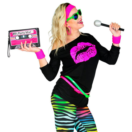 Neon 80S Shirt Dames van Widmann koop je bij Partywinkel