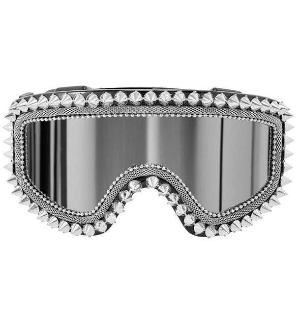 Neon 80S Skibril Zilver van Widmann koop je bij Partywinkel