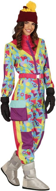 Neon 80S Skipak Blauw Geel Dames van Fiestas Guirca koop je bij Partywinkel
