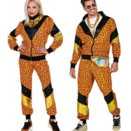 Neon 80S Trainingspak Fout Luipaard Print van Widmann koop je bij Partywinkel