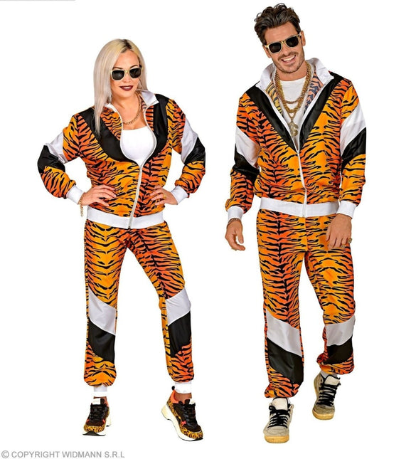 Neon 80S Trainingspak Fout Tijgerprint van Widmann koop je bij Partywinkel