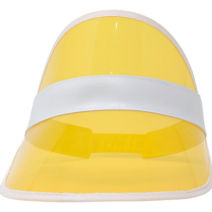 Neon 80S Zonneklep Geel 25cm van Fiestas Guirca koop je bij Partywinkel