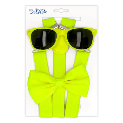 Neon Gele Accessoireset 9 delig van Boland koop je bij Partywinkel