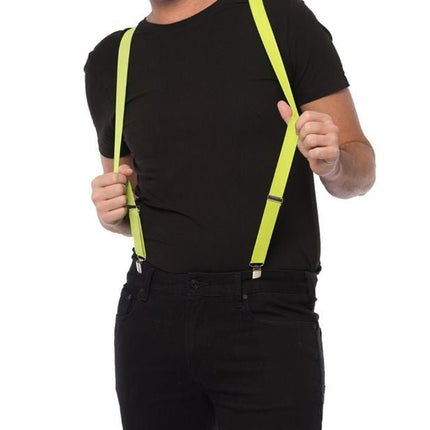 Neon Gele Bretels van Partychimp koop je bij Partywinkel