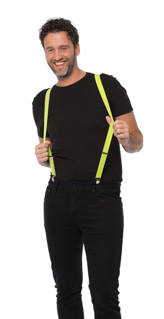 Neon Gele Bretels van Partychimp koop je bij Partywinkel