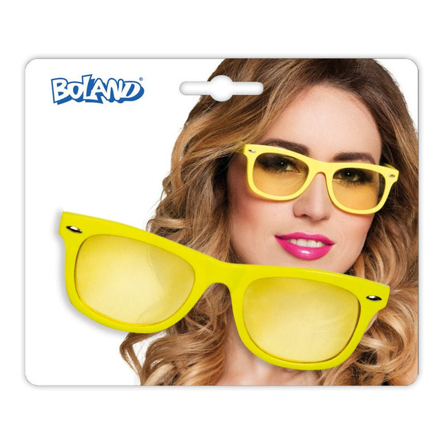 Neon Gele Partybril van Boland koop je bij Partywinkel