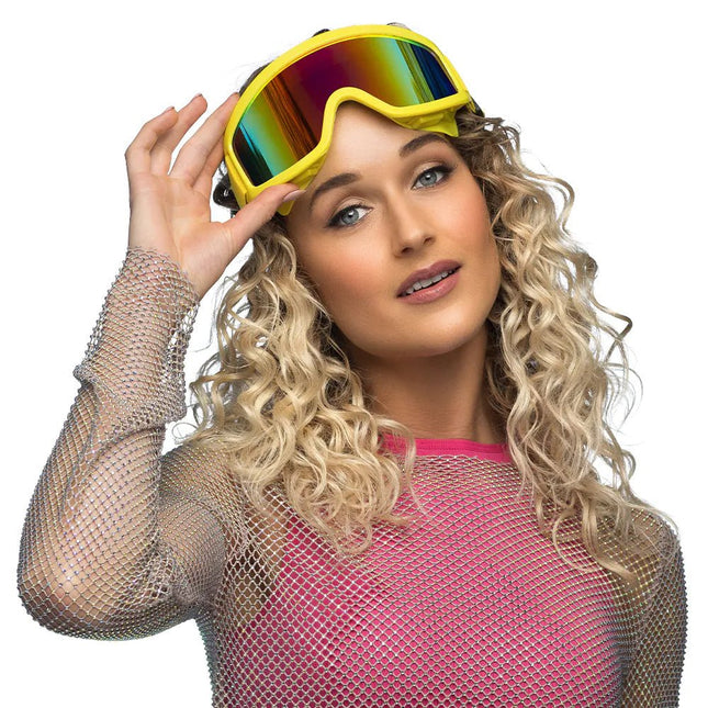 Neon Gele Skibril van Boland koop je bij Partywinkel